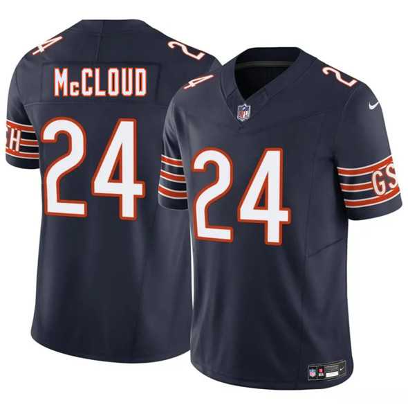 Men & Women & Youth Chicago Bears #24 Nick McCloud Navy 2025 F.U.S.E. Vapor Untouchable Limited Stitched Jersey